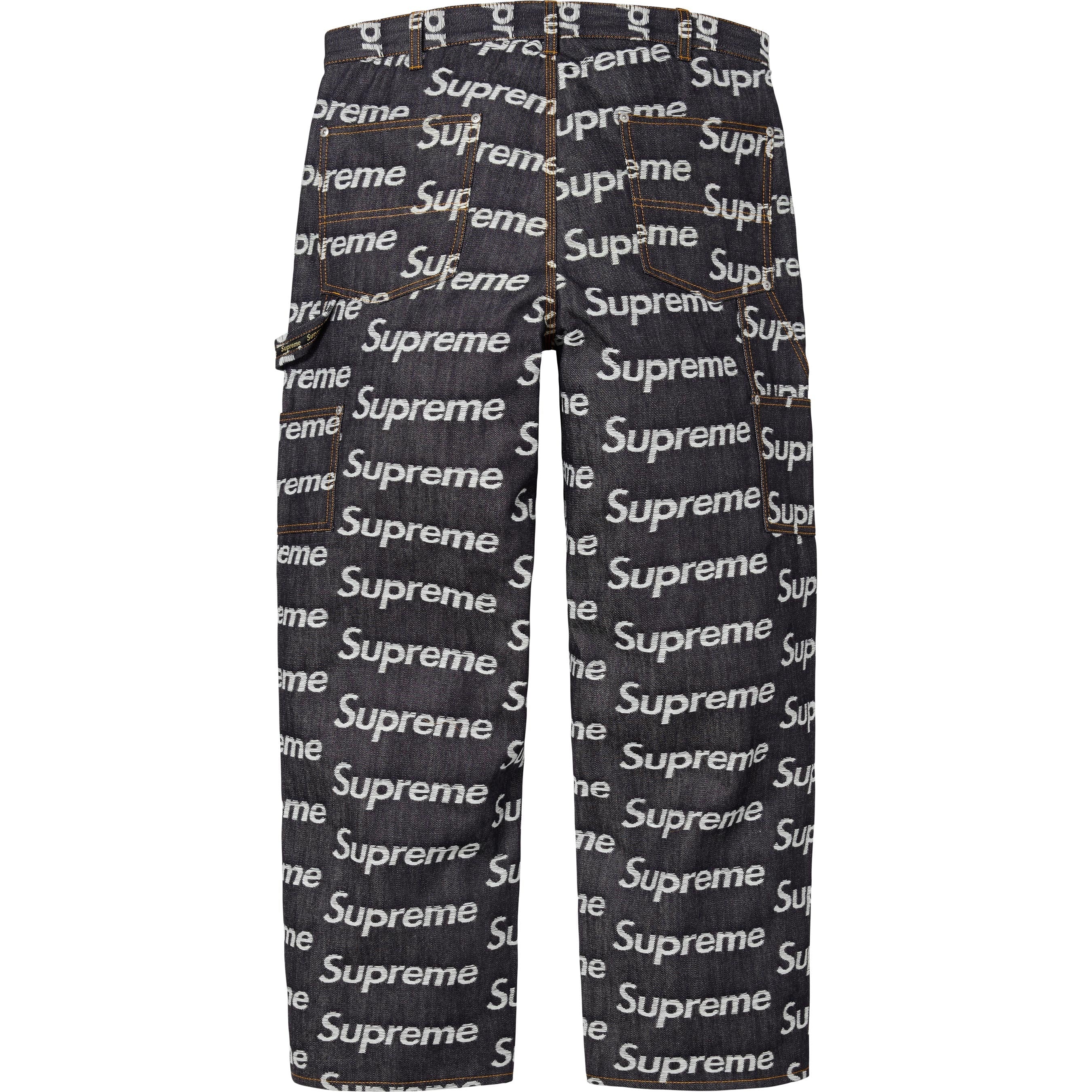 Jacquard Logos Double Knee Denim Painter Jean view 3